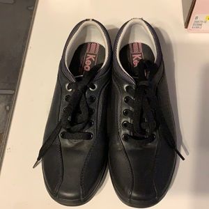 Black non slip keds work shoes